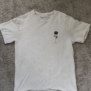 Empyre Cream Rose Amd Wolf Graphic Tee
